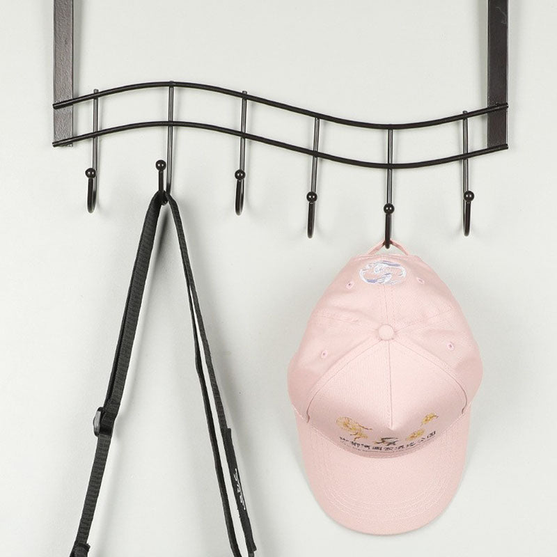001-ZJ-H009 Over The Door Hooks Note Shape Metal 6 Door Hanger Towel Racks for Bathroom 001-ZJ-H009 Over The Door Hooks Note Shape Metal 6 Door Hanger Towel Racks for Bathroom